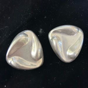 Sterling silver clip on earrings